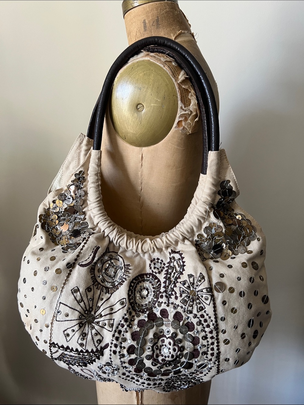 Vintage chicos beaded handbag